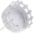 Kerzenhalter Weiß Antik Ø7cm H12cm 4St | Floristik21.de