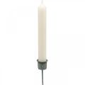 Kerzenhalter zum Stecken Shabby Chic Grau Ø3cm H8,5cm 8 St | Floristik21.de