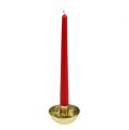 Floristik21 Kerzenhalter für Spitzkerzen Gold Ø8cm H5cm