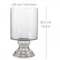 Floristik21 Windlicht Glas Kerzenglas Getönt, Klar Ø20cm H36,5cm