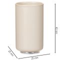 Stabkerzenhalter Metall Magnet Ø25mm Cremeweiß 4er-Set Innenbereich | Floristik21.de