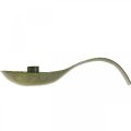 Kerzenhalter Metall Antik Optik Löffel mit Patina 25x11x5cm | Floristik21.de
