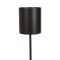 Steckbare Kerzenhalter Schwarz aus Metall - Für Stabkerzen bis Ø 3,2 cm - 4er Set | Floristik21.de
