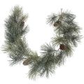 Floristik21 Künstliche Kieferngirlande mit Zapfen, 180 cm, Grün-Braun