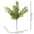 Künstlicher Kiefernzweig mit Zapfen 28cm Gefrostet 6 Stück | Floristik21.de
