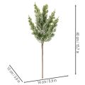 Künstlicher Kiefernzweig, beschneit, 40 cm, 3er-Set | Floristik21.de