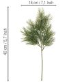 Künstlicher Kiefernzweig aus Kunststoff 40cm grün 4er-Set | Floristik21.de