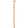 Geschenkband Kordel zweifarbig Polyester 3 mm x 20 m Hellbraun Creme | Floristik21.de