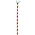 Kordel Polyester Zickzack-Muster Rot/Weiß 3mm x 20m Rolle | Floristik21.de