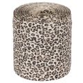 Geschenkband Kräuselband Baumwolle 10mm 100m Leopardenmuster Creme | Floristik21.de