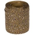 Kräuselband 100% Baumwolle 10mm 100m Leoprint Goldbraun Innenbereich | Floristik21.de