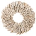 Floristik21 Kranz Baumschwamm Naturfaser Weiß 37 cm Innenbereich