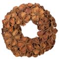 Floristik21 Landlotus Türkranz aus Naturmaterial Ø 35 cm Braun