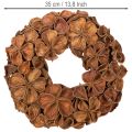 Landlotus Türkranz aus Naturmaterial Ø 35 cm Braun | Floristik21.de