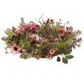 Floristik21 Blumenkranz mit Gänseblümchen und Beeren Altrosa Ø30cm