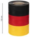 Kranzbänder Moiré 150mm schwarz-rot-gold mit französischem Moiré-Effekt, 25m Rolle für Dekoration und Trauerfeiern | Floristik21.de