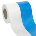 Floristik21 Kranzbänder Moiré Blau-Weiß 125 mm – Hochwertiges Trauerband & Dekoband, Nationalband in edler Optik, 25m Rolle