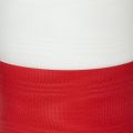 Kranzband Moiré Weiß-Rot 100 mm - Hochwertiges Trauerband für Floristen | Floristik21.de