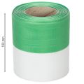 Kranzbänder Moiré grün-weiß 100mm 25m - Nationalband, Taftbindung, Schleifenband, Dekoband | Floristik21.de