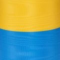 Kranzband Moiré Blau-Gelb 100mm, Schleifenband National, Vereinsband Deko, Trauerband Festlich, Acetat | Floristik21.de