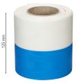 Kranzband Moiré Blau-Weiß 100mm Dekoband Taft | Floristik21.de
