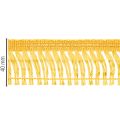 Kranzband Quasten Fransen Goldene Selbstklebende Franse 40mm 25m | Floristik21.de