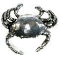Deko Krebs Antik Silber 12cm | Floristik21.de