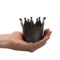 Kleine Metall-Dekokrone Schwarz 10 cm Innenbereich | Floristik21.de