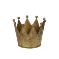 Floristik21 Deko-Krone Metall Gold 11 cm Ø für Tischdekoration