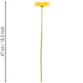 Künstliche Blumen Gerbera Sonnengelb Gartenblume 47cm 6St | Floristik21.de