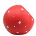 Floristik21 Weihnachts-Kugel zum Hängen Weihnachtsmänner und LED Rot Ø20cm Für Batterien