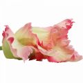 Floristik21 Kunstblume, Papagei Tulpe Pink, Frühlingsblume 63cm