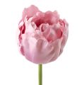 Floristik21 Kunstblumen Tulpen gefüllt Altrosa 84cm - 85cm 3St