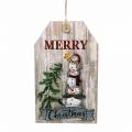 Floristik21 LED-Wandbild Schneemann „Merry Christmas“ 23×38,5cm Für Batterie