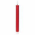 Floristik21 LED-Spitzkerzen aus Echtwachs, 24 cm, rot, warmweiß, 2 Stück