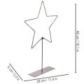 LED Stern Schwarz mit Standfuß 46 cm Batteriebetrieben für Innenbereich | Floristik21.de