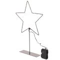 LED Stern Schwarz mit Standfuß