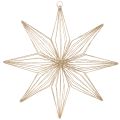 Floristik21 LED-Deko-Stern aus Draht, 51 cm, goldfarben, batteriebetrieben, für Innenbereich
