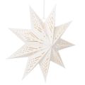 Floristik21 LED Weihnachtsstern aus Papier, Ø 38 cm, warmweiß, Indoor