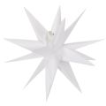 Floristik21 Deko LED Stern Kunststoff Warmweiß 40cm mit Timer Outdoor geschützt
