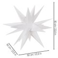LED Stern Weihnachtsstern Kunststoff Warmweiß 60 cm Timer Outdoor | Floristik21.de
