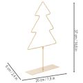 Weihnachtsbaum-Silhouette aus Metall mit 60 LED warmweiß, 37 cm für Innenbereich | Floristik21.de
