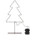 LED Weihnachtsbaum aus Metall, batteriebetrieben, 47 cm, schwarz, Innenbereich | Floristik21.de