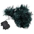 Lametta Weihnachtsgirlande 3m mit 60 LED und Timer, Smaragdgrün, Indoor und Outdoor | Floristik21.de