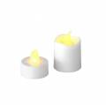 Floristik21 LED Teelicht Kerzen Warmweiß Flammeneffekt 16er-Set sortiert 32Batterien