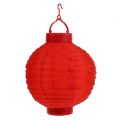 Floristik21 Lampion LED mit Solar 20cm Rot