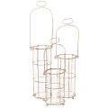 Floristik21 Laterne Garten, Metall Windlicht Ø8,5cm H23/18,5/14,5cm 3er-Set