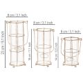 Laterne Garten, Metall Windlicht Ø8,5cm H23/18,5/14,5cm 3er-Set | Floristik21.de