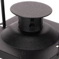 Laterne Schwarz aus Metall und