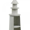 Leuchtturm Shabby Chic Creme Maritime Deko Ø13cm H41,5cm